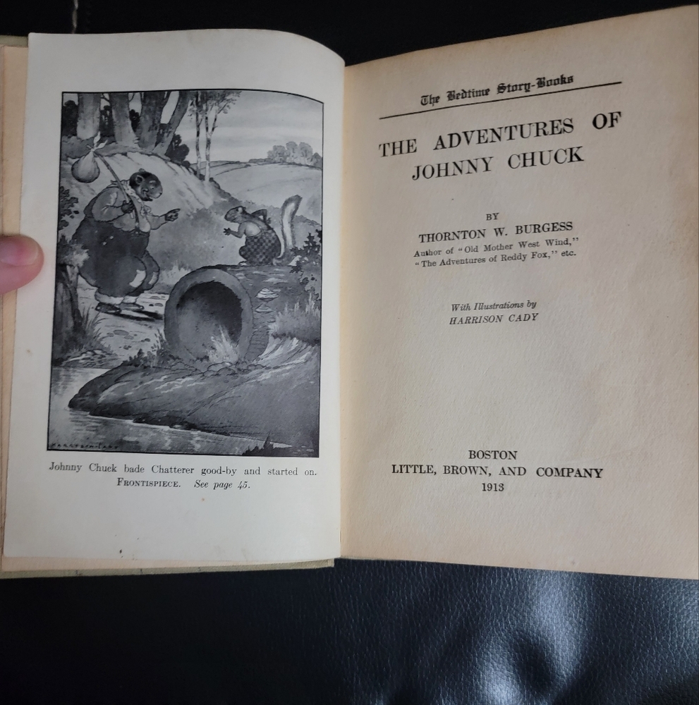 The Adventures of Johnny Chuck by Thornton W. Burgess Hardback 1st Edition Child - Picture 3 of 15